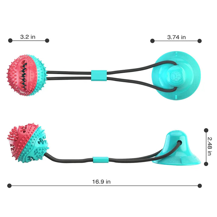 Suction Cup Dog Toy: Interactive Slow Feeder