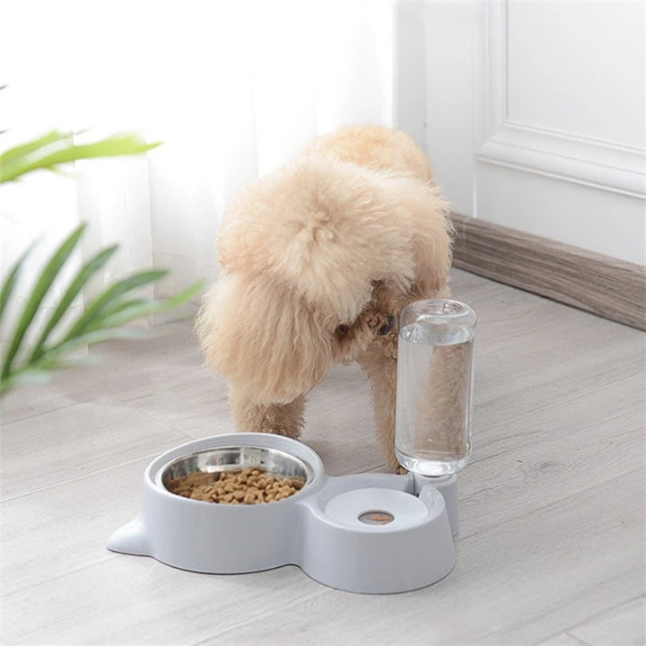 2-in-1 Cat Bowl Water Dispenser