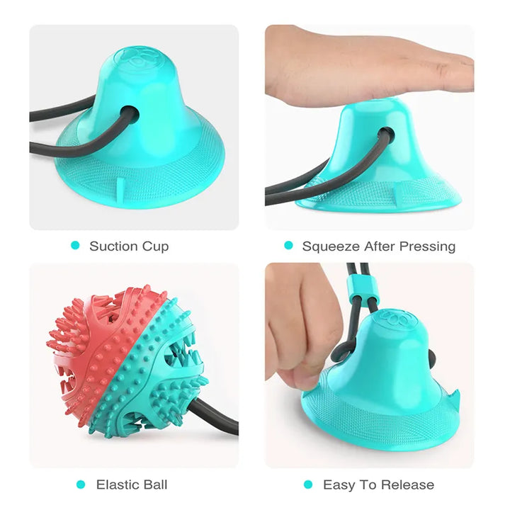 Suction Cup Dog Toy: Interactive Slow Feeder