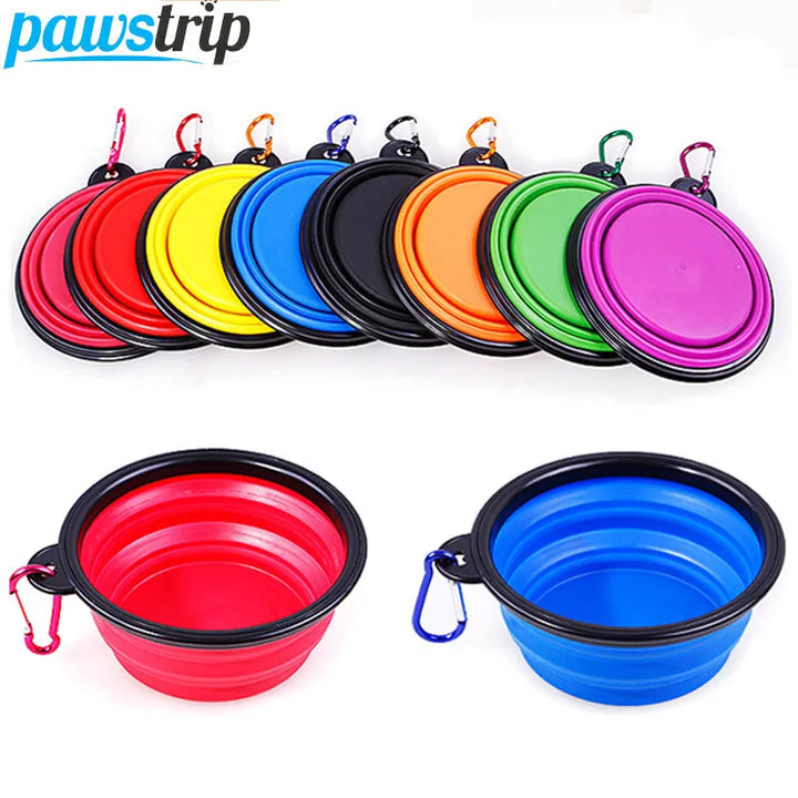 Pet Folding Silicone Bowl Portable