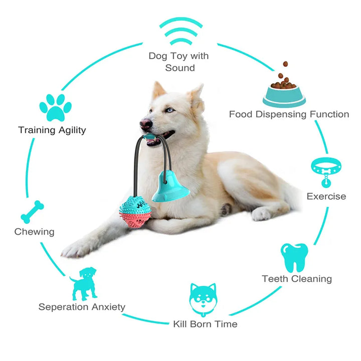 Suction Cup Dog Toy: Interactive Slow Feeder