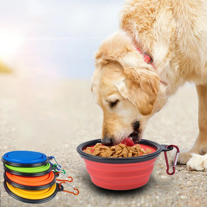 Pet Folding Silicone Bowl Portable