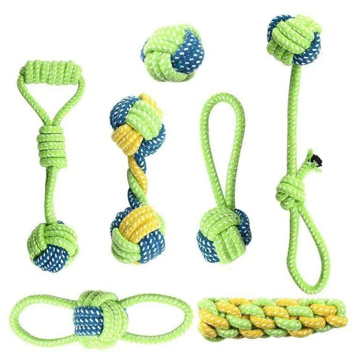 Interactive Rope Dog Toy with Mini Ball