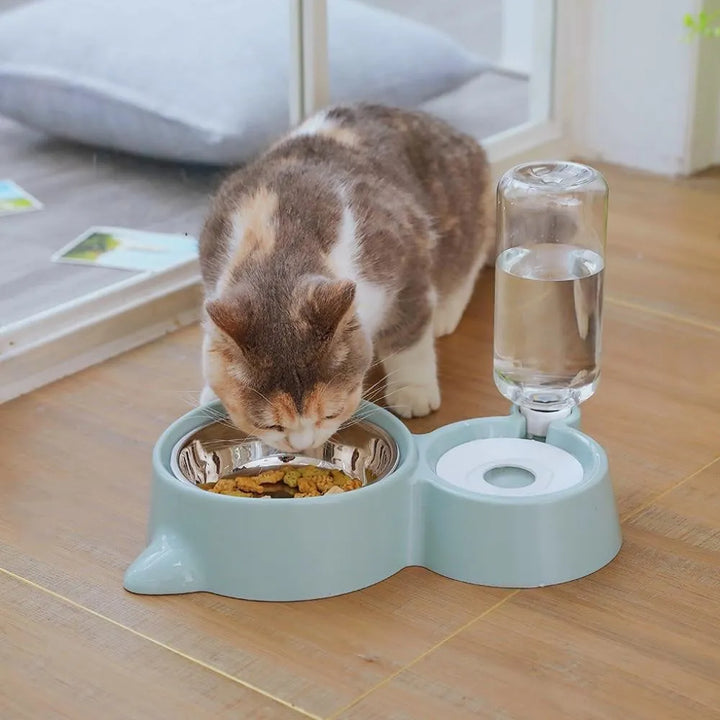 2-in-1 Cat Bowl Water Dispenser