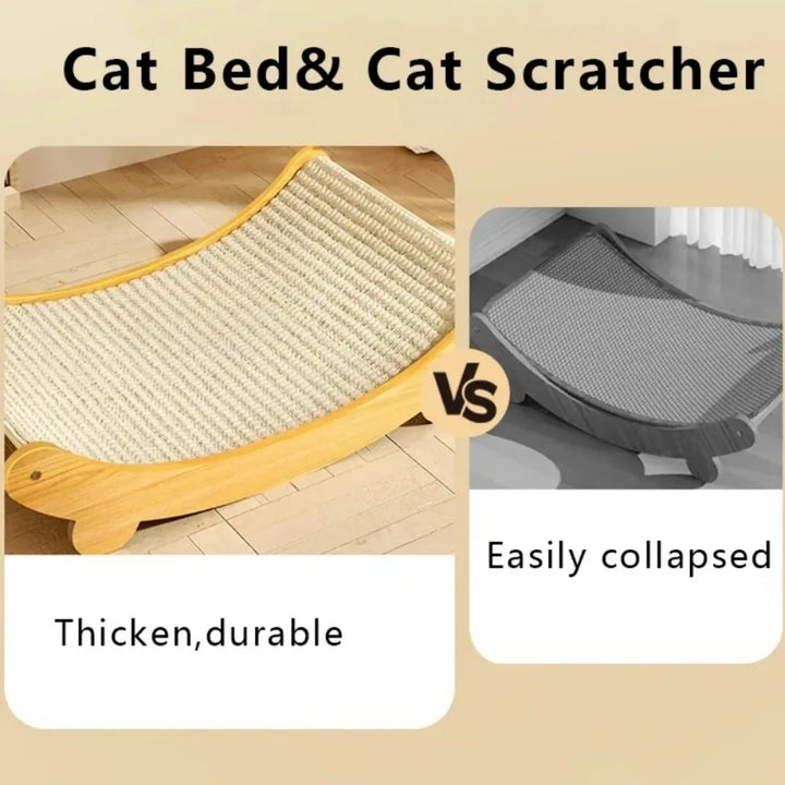 MultiPaws Wooden Scratcher & Bed